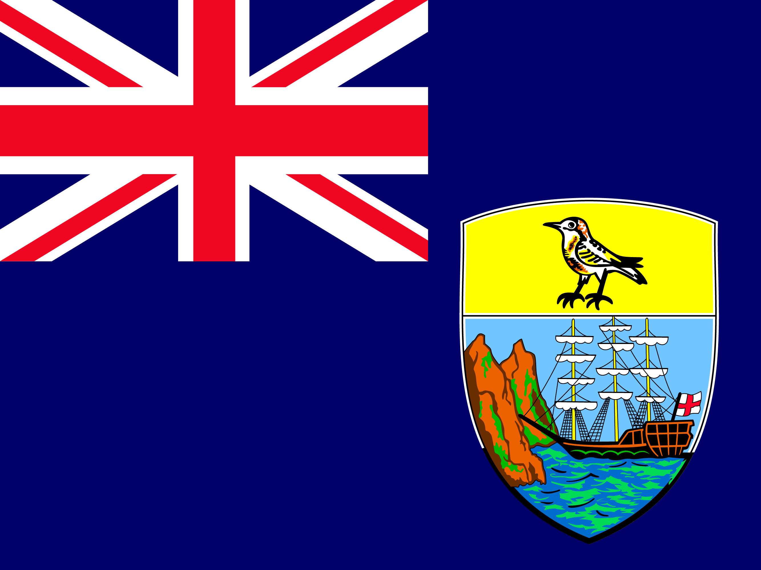 Bendera ya Saint Helena, Ascension na Tristan da Cunha