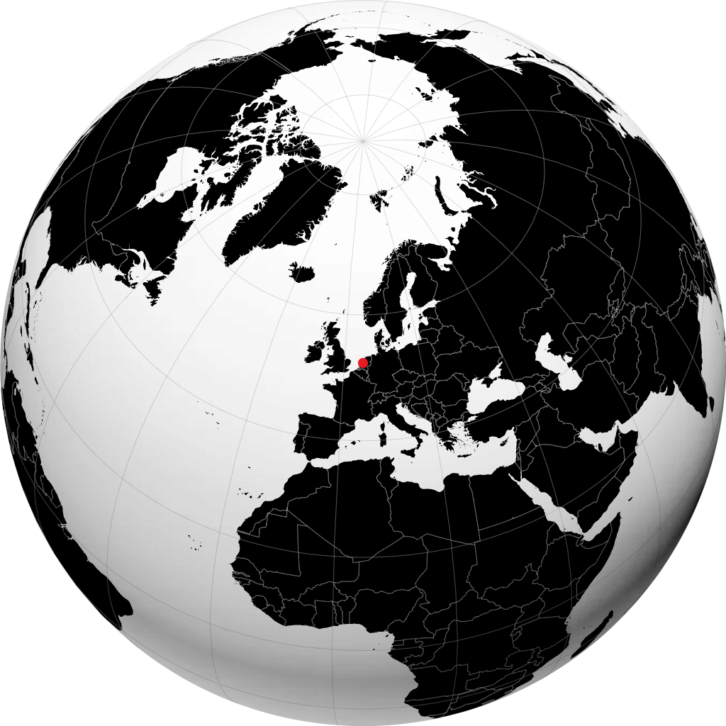 Amsterdam kwenye globu