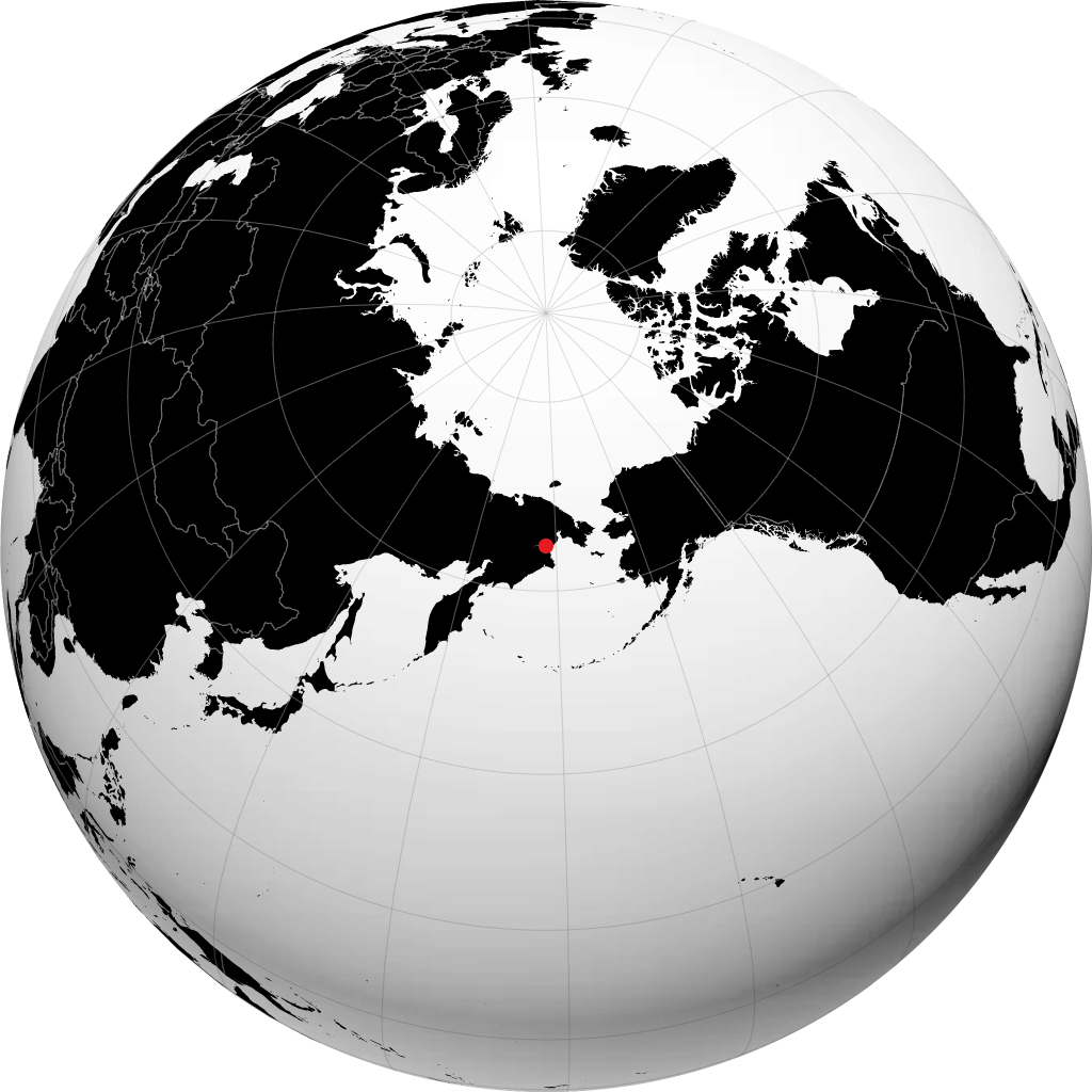 Anadyr kwenye globu