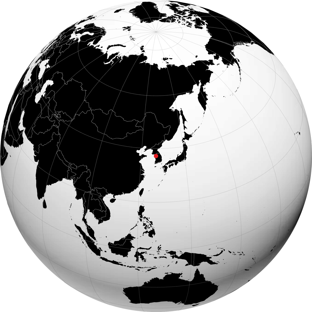 Ansan-si kwenye globu