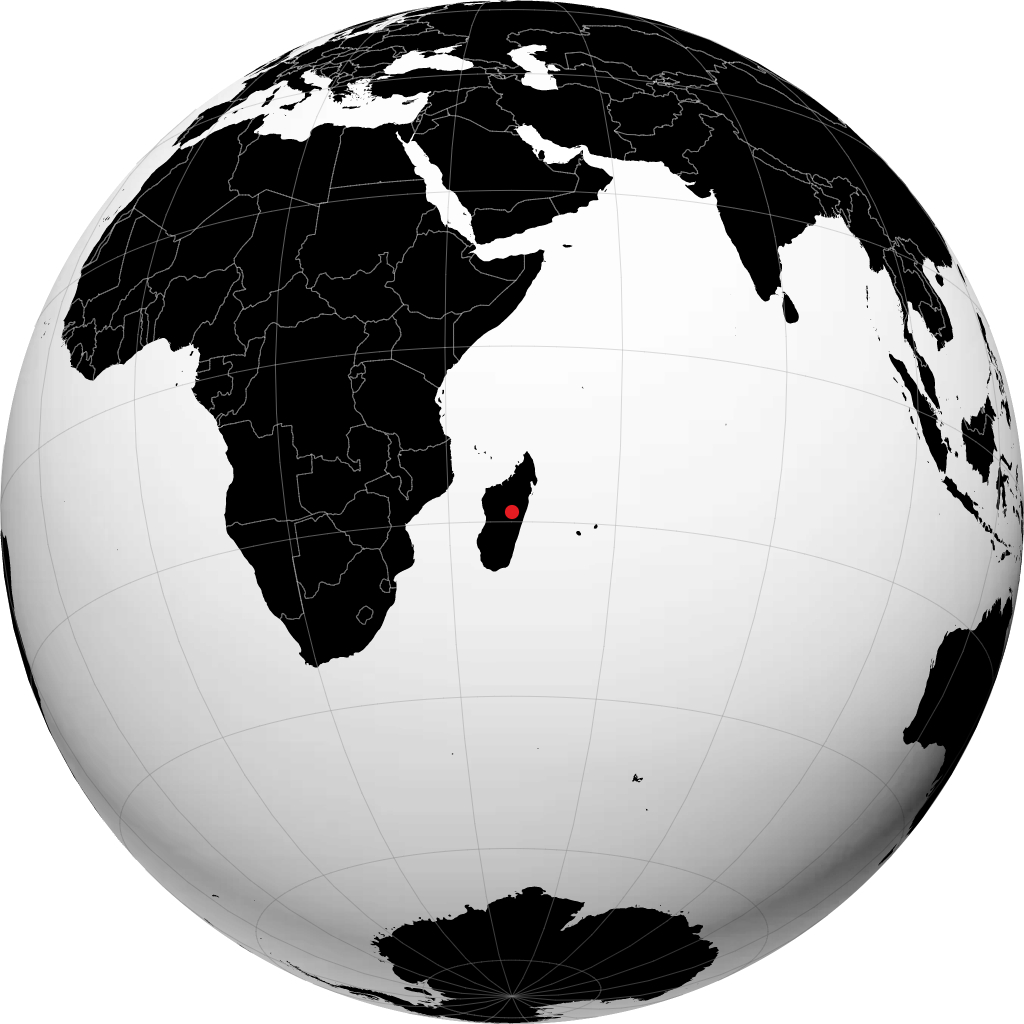 Antananarivo kwenye globu