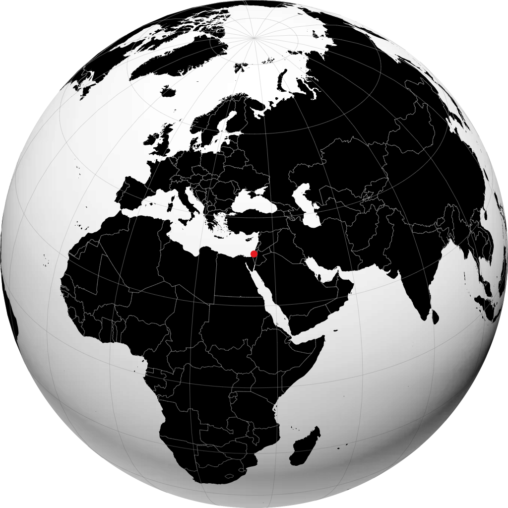 Ashdod kwenye globu