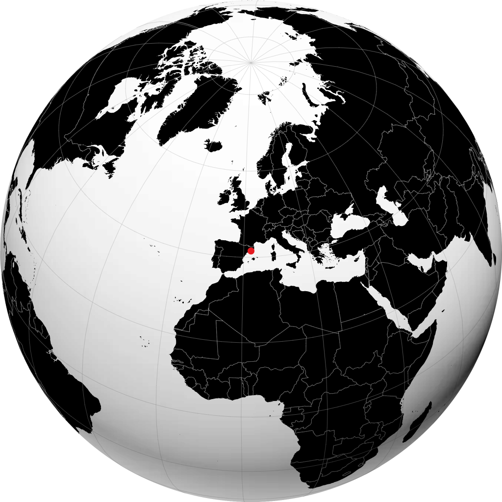 Badalona kwenye globu
