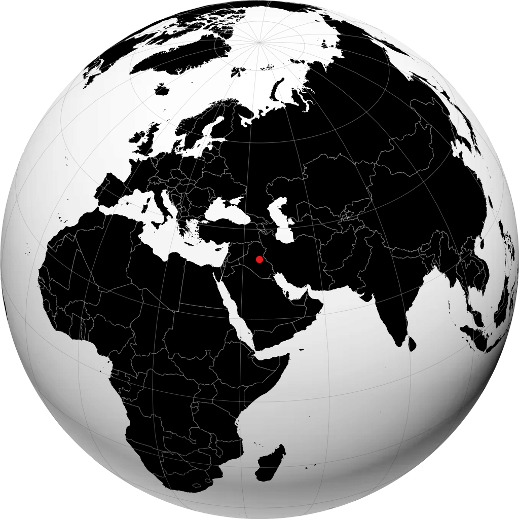 Baghdad kwenye globu
