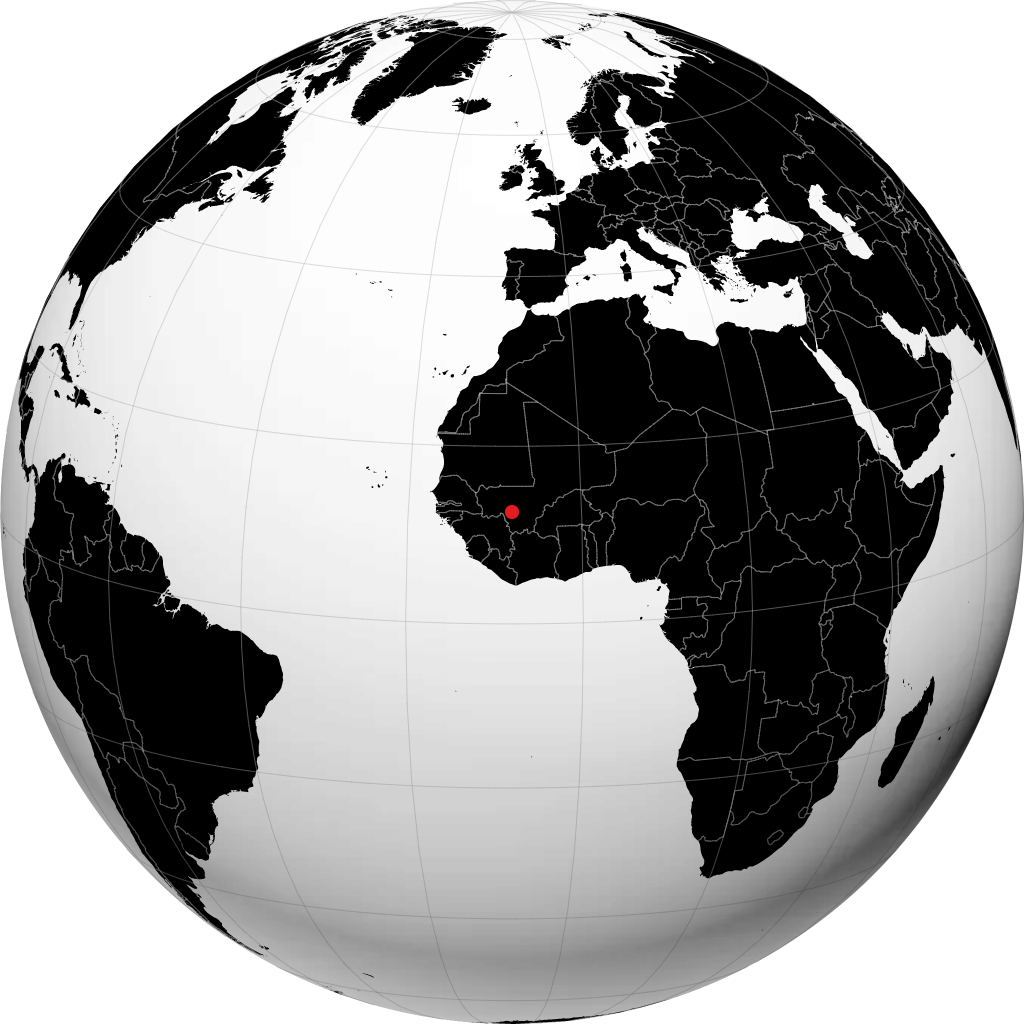 Bamako kwenye globu