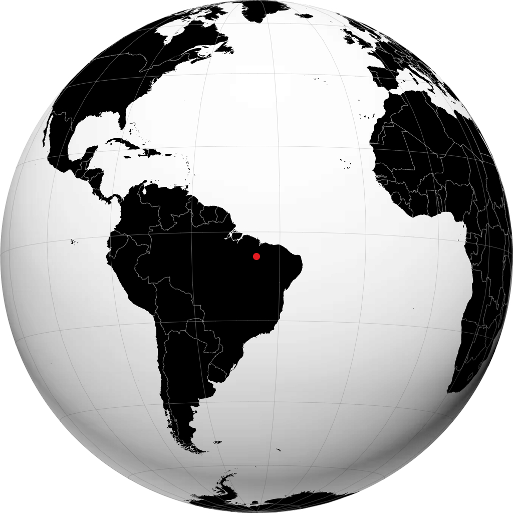 Barra do Corda kwenye globu
