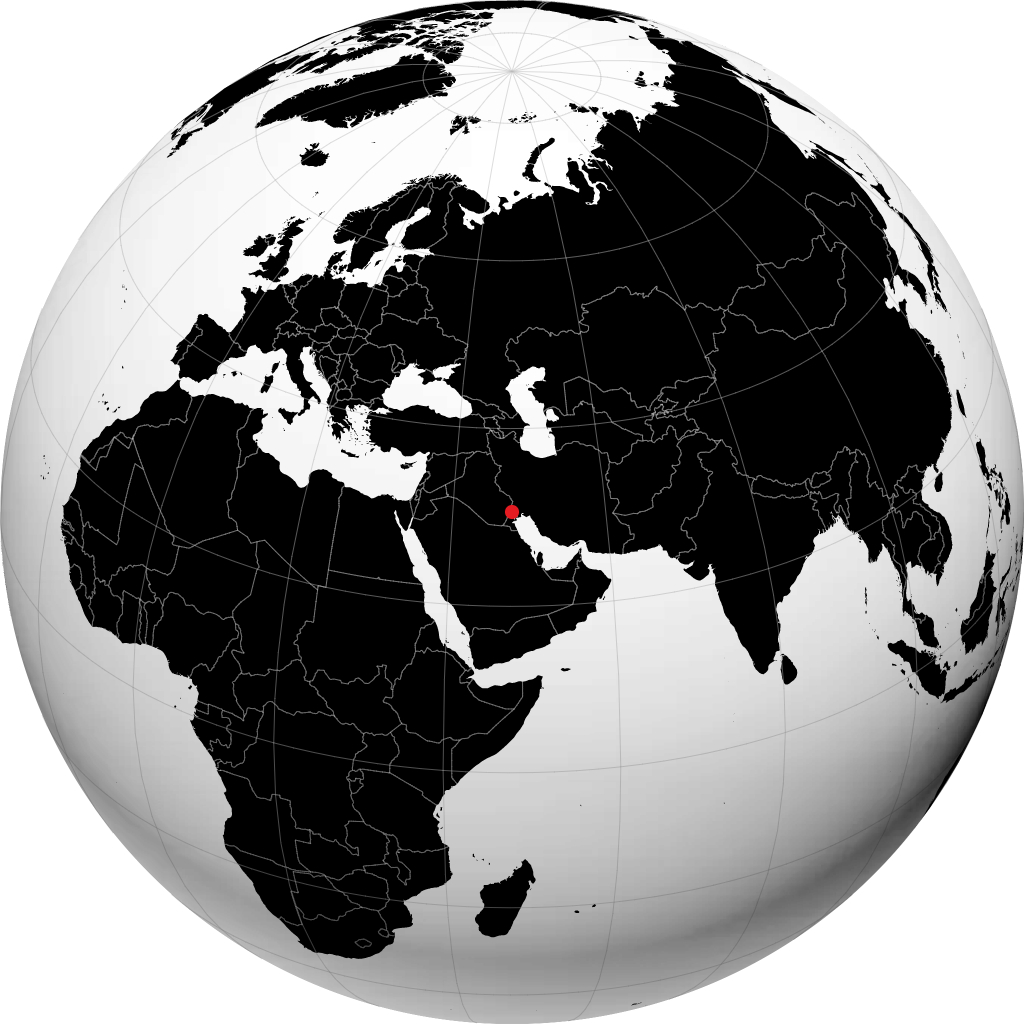 Basrah kwenye globu
