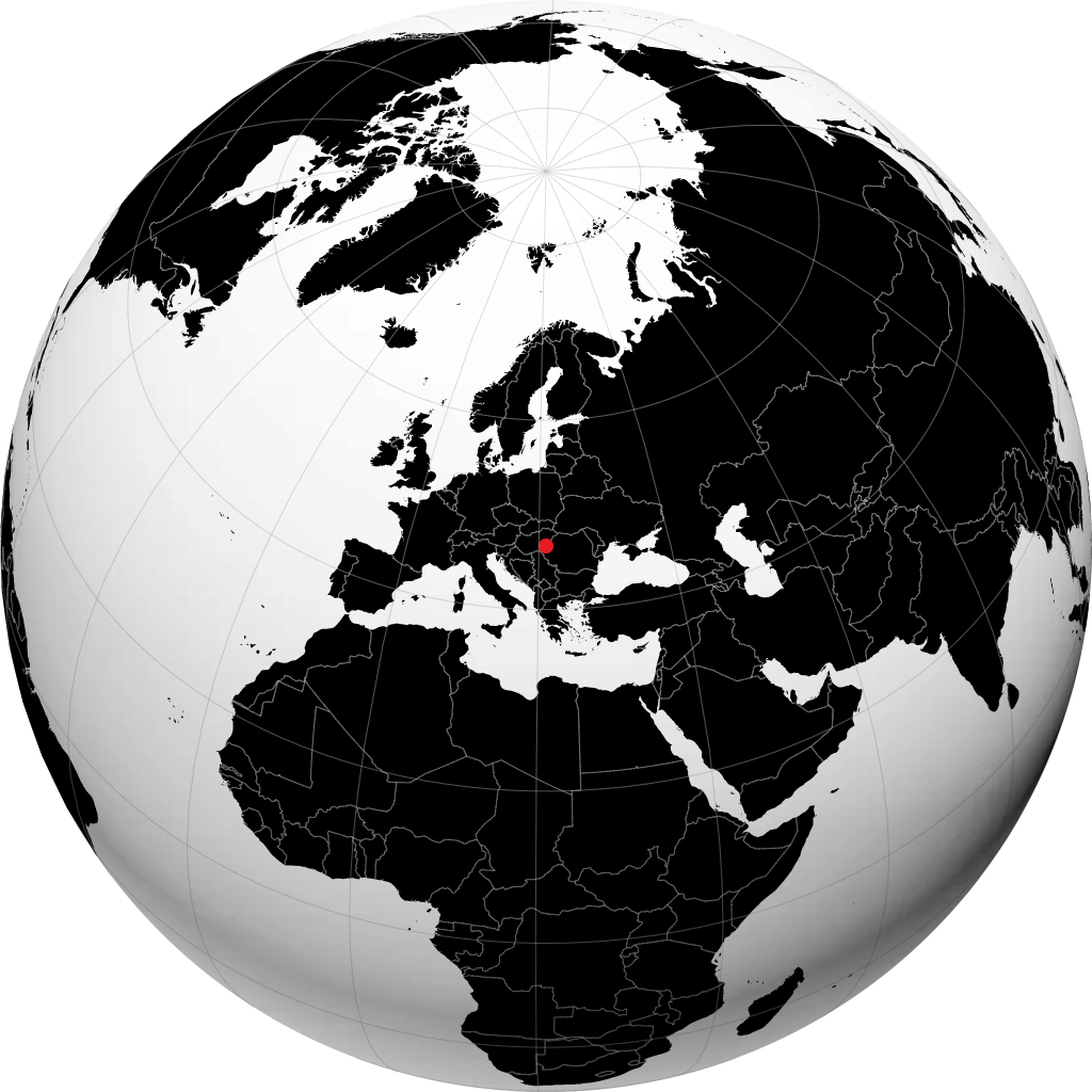 Békéscsaba kwenye globu