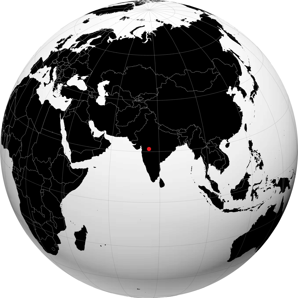 Bhusawal kwenye globu