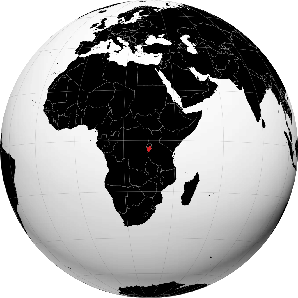 Burundi kwenye globu