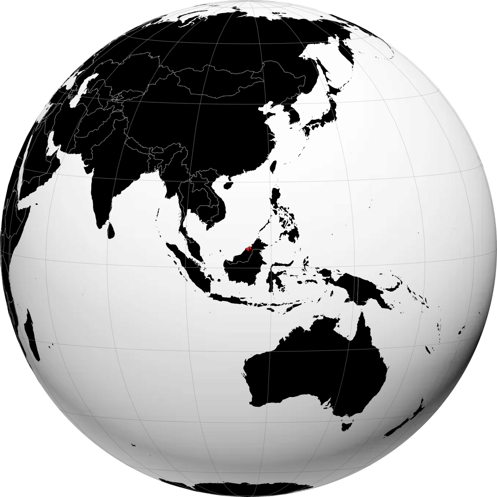 Brunei kwenye globu