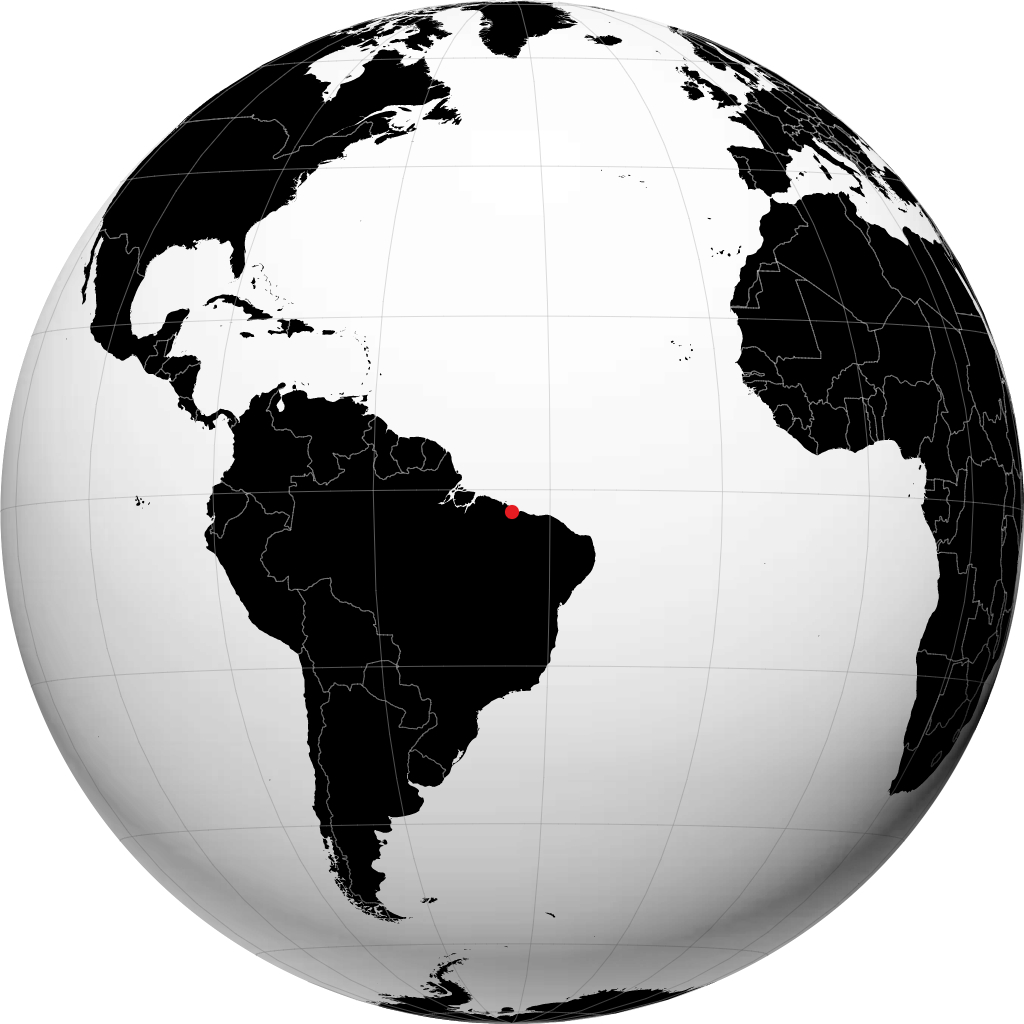 São Luís kwenye globu