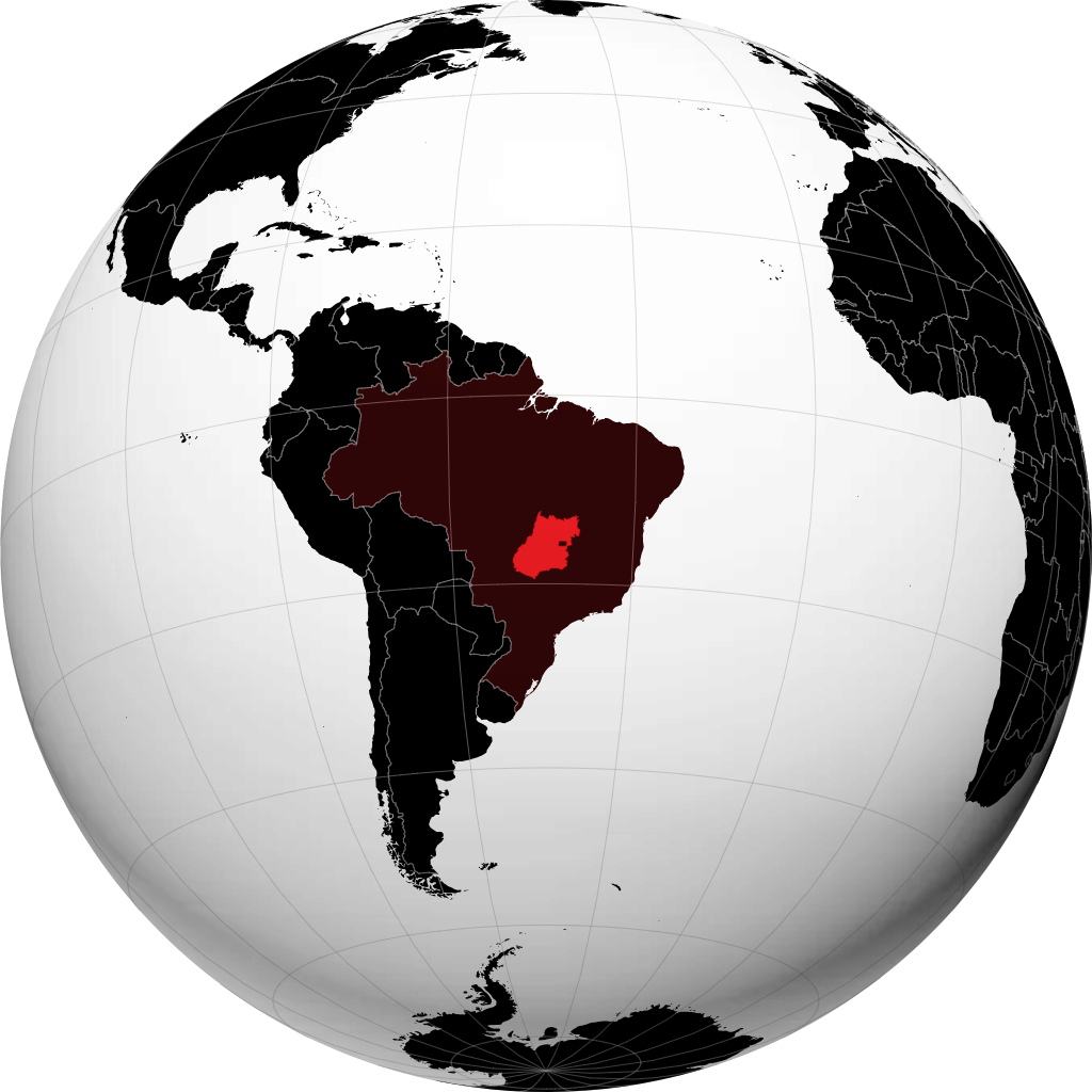 Jimbo la Goiás kwenye globu