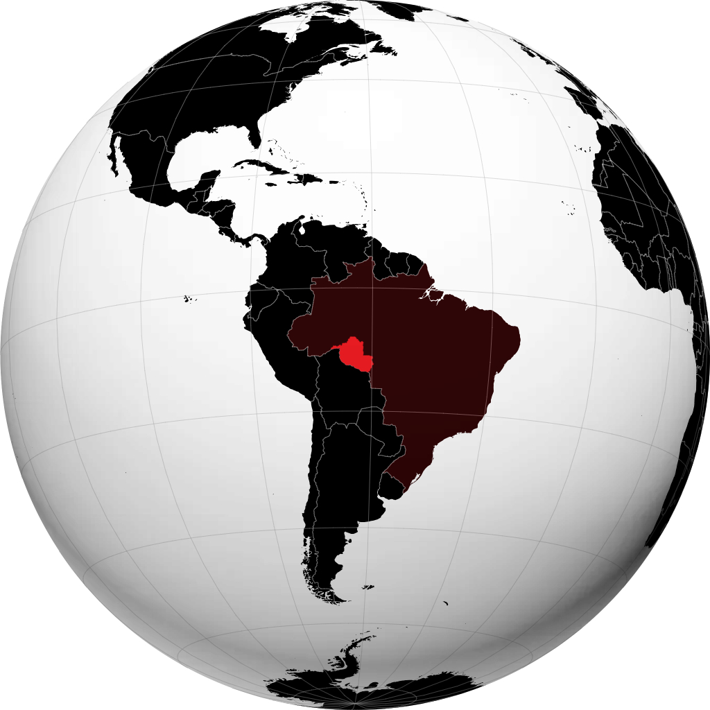 Rondônia kwenye globu