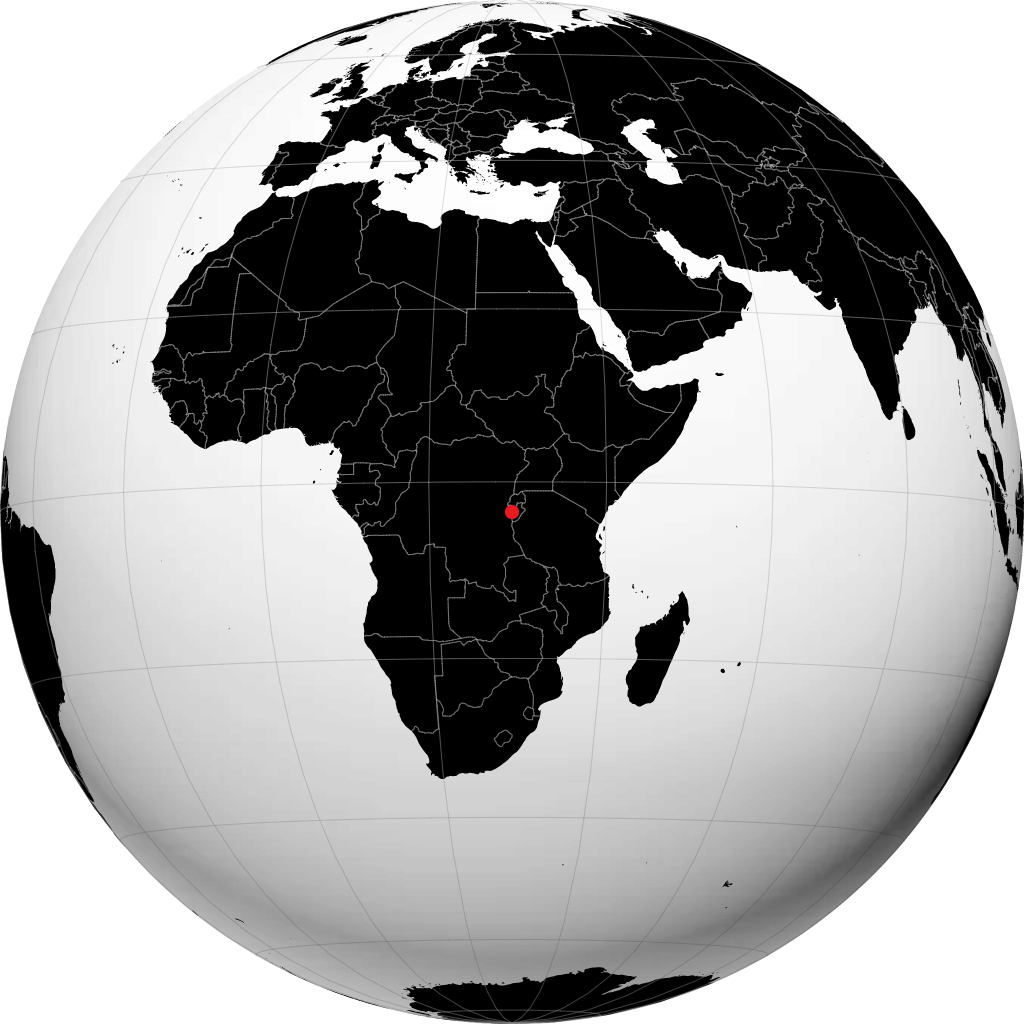 Bujumbura kwenye globu