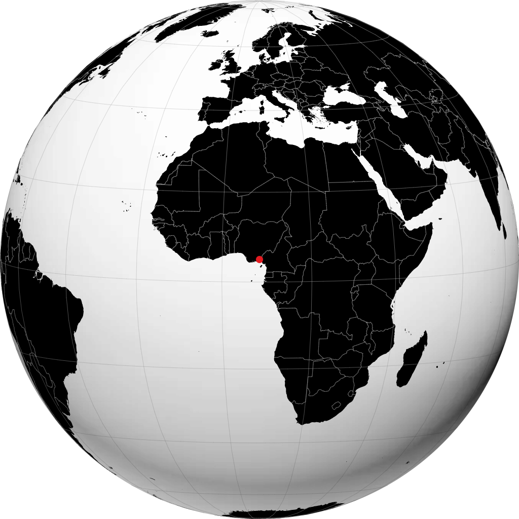 Calabar kwenye globu