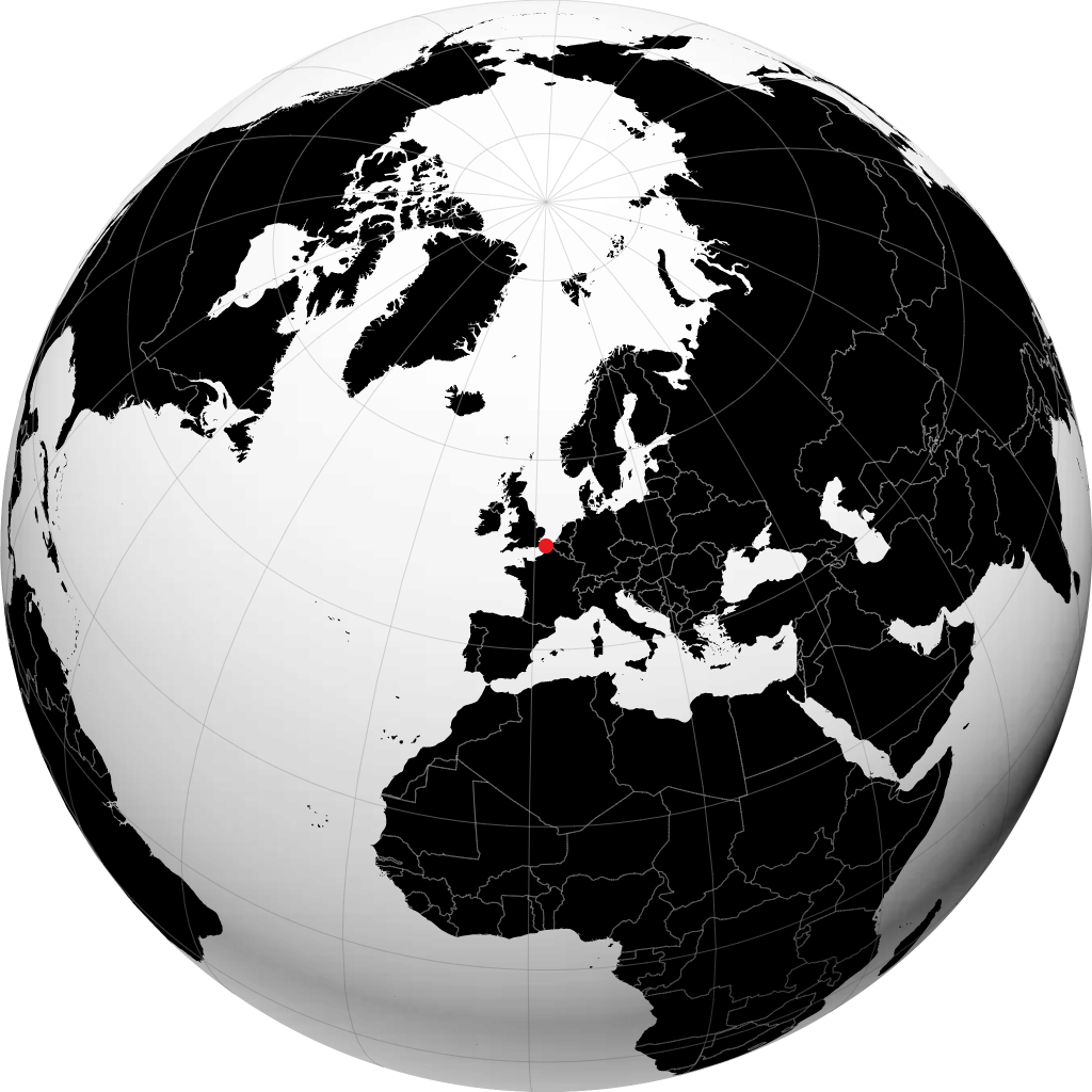 Calais kwenye globu
