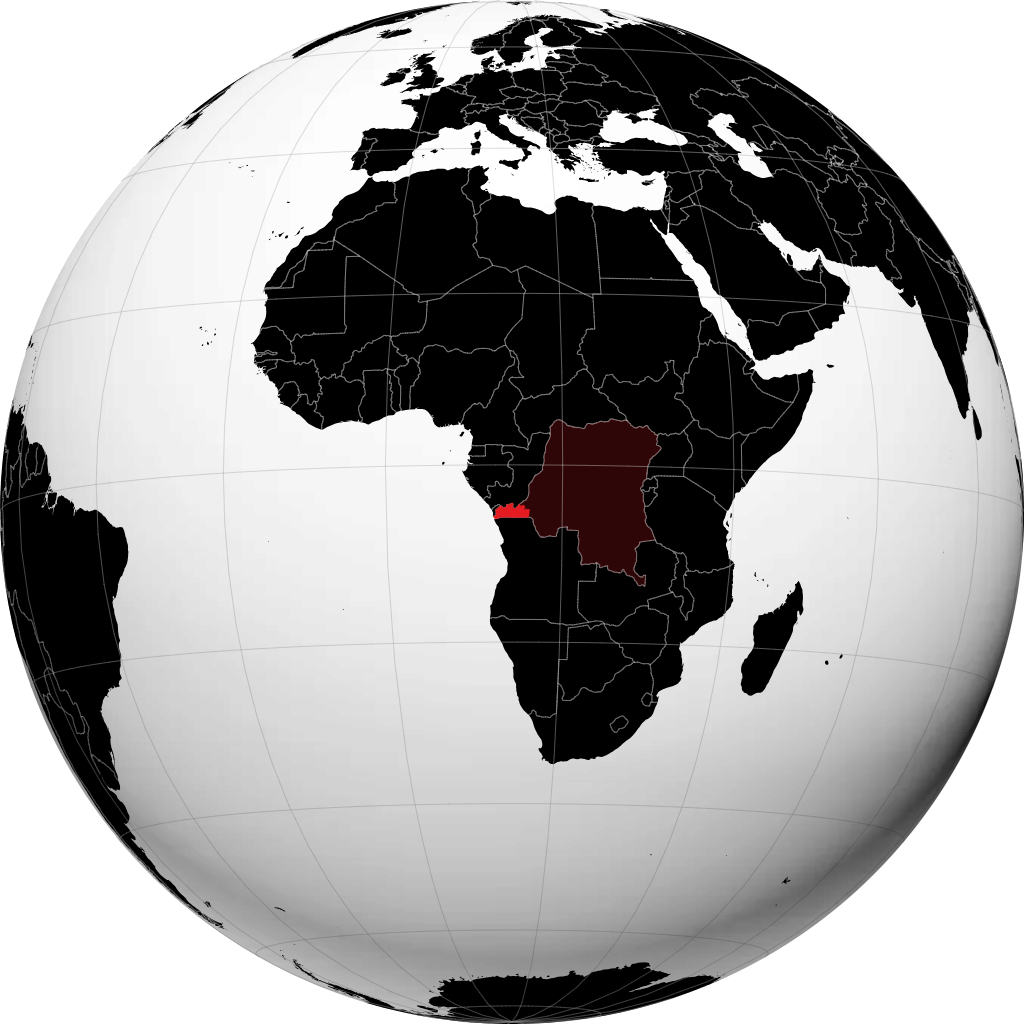 Mkoa wa Bas-Congo kwenye globu