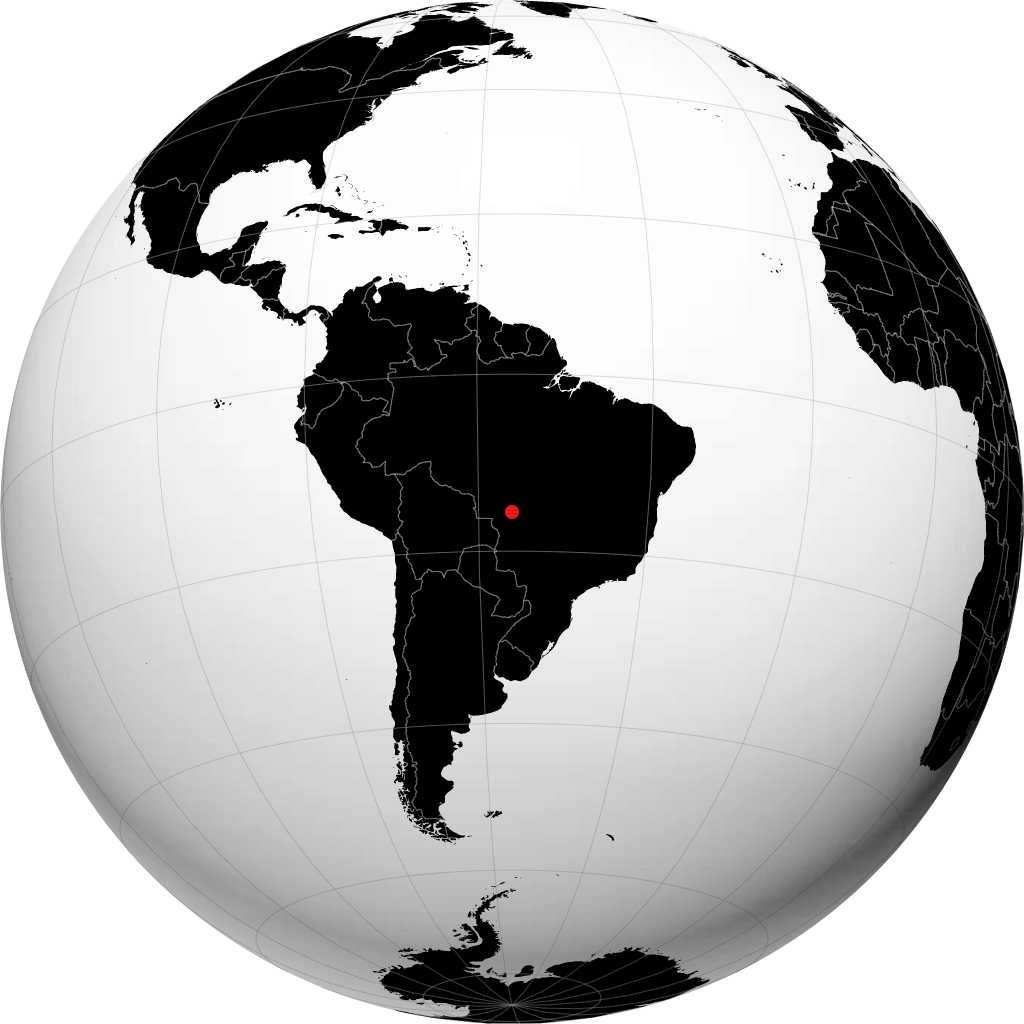 Cuiabá kwenye globu
