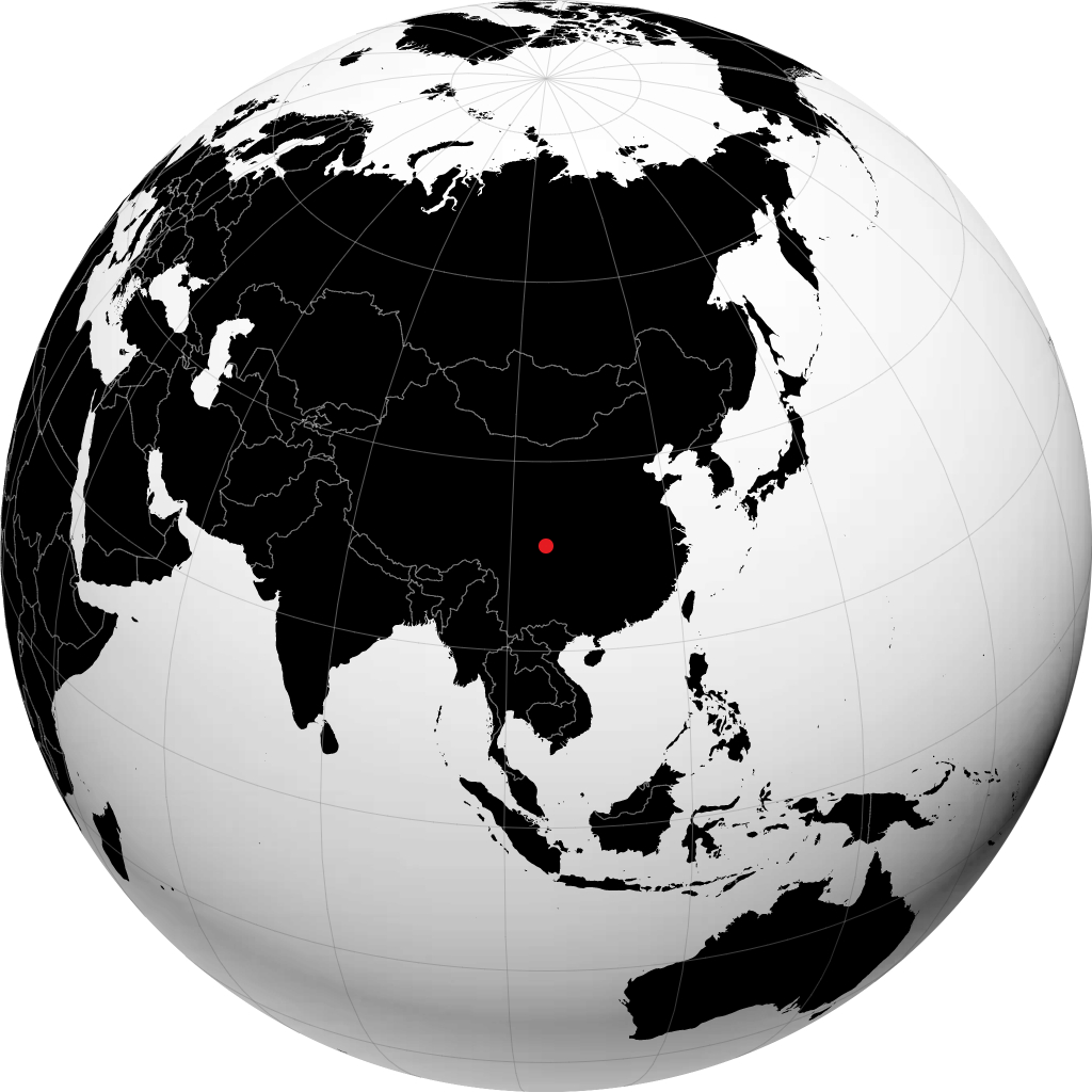 Deyang kwenye globu