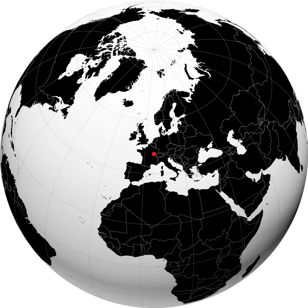 Dijon kwenye globu