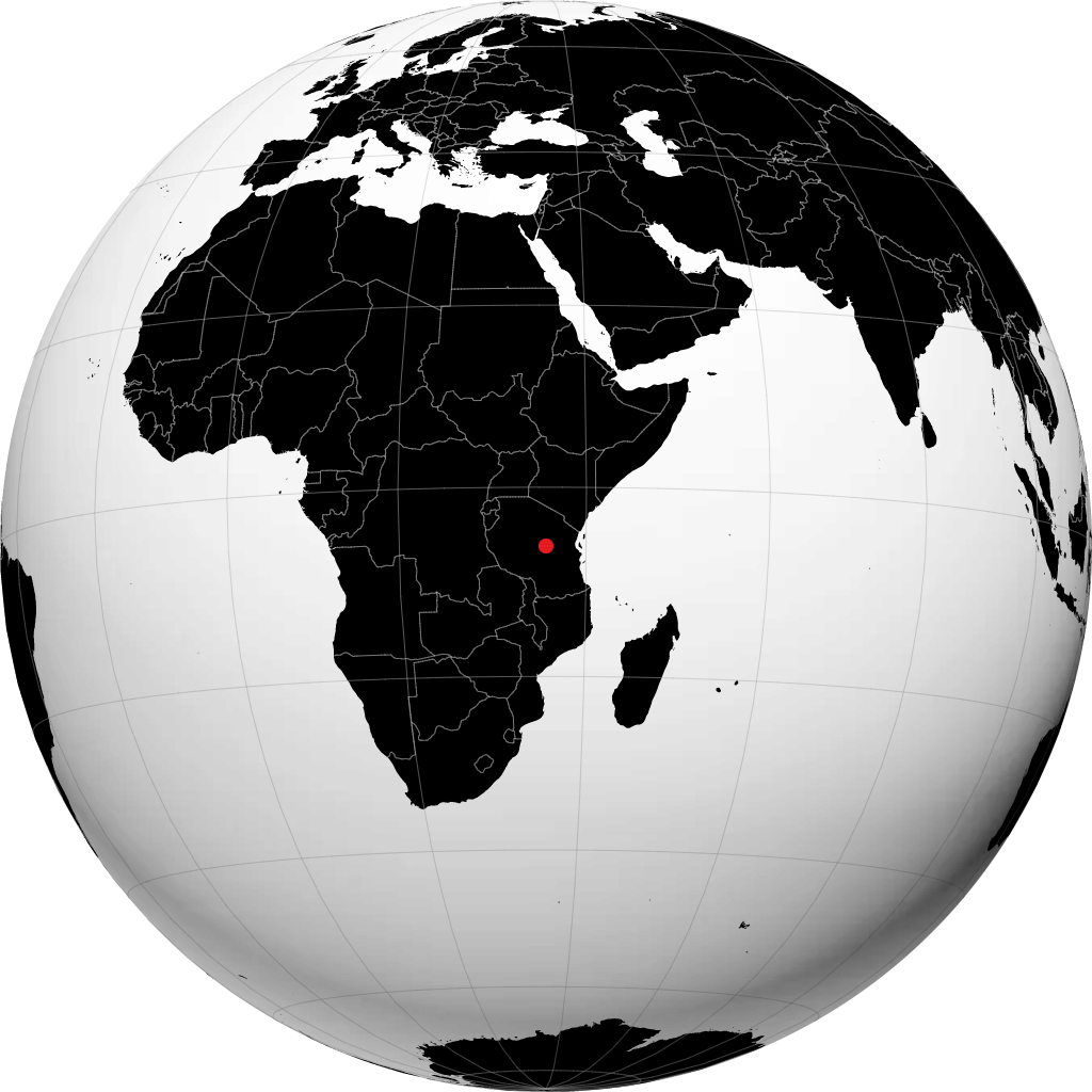 Dodoma kwenye globu