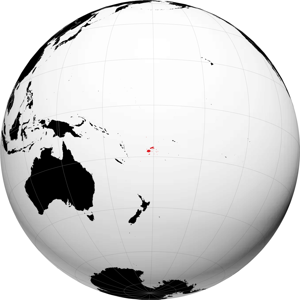 Fiji kwenye globu
