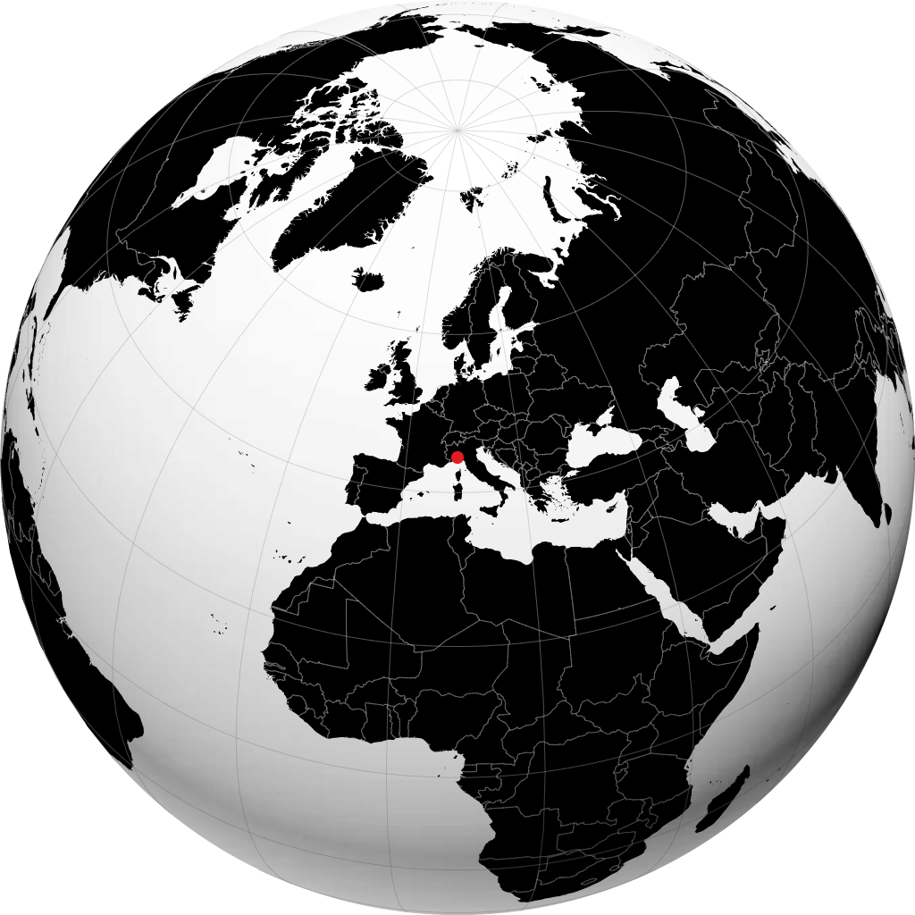 Genoa kwenye globu