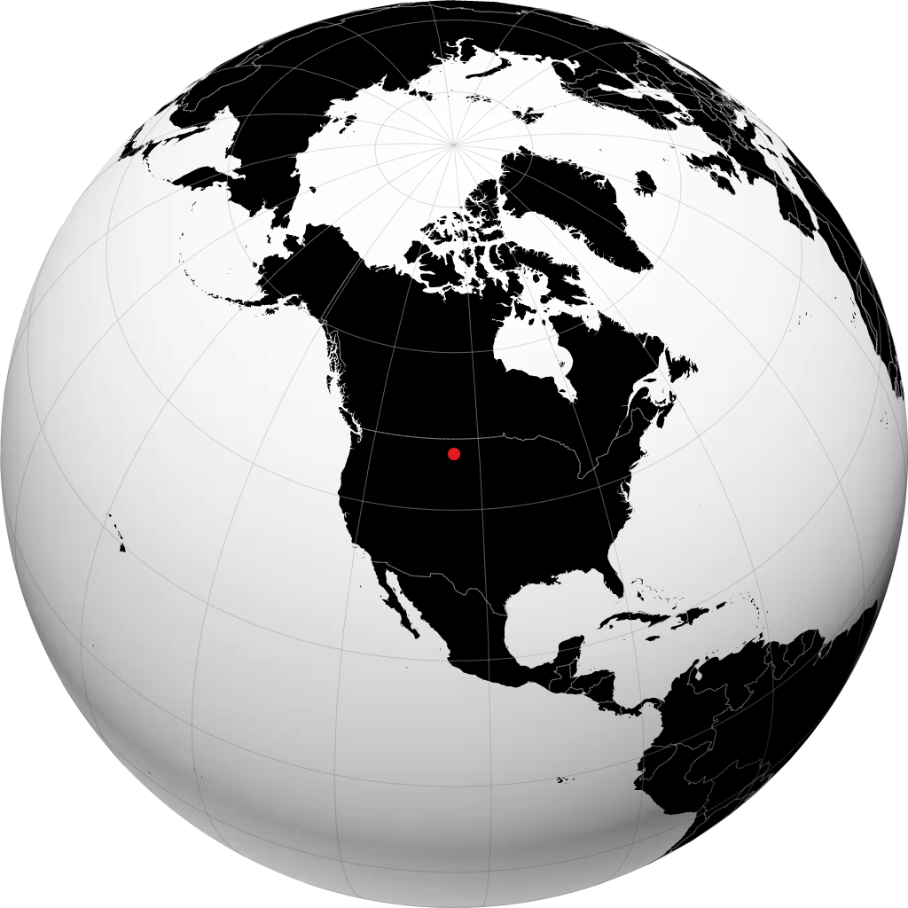 Glendive kwenye globu