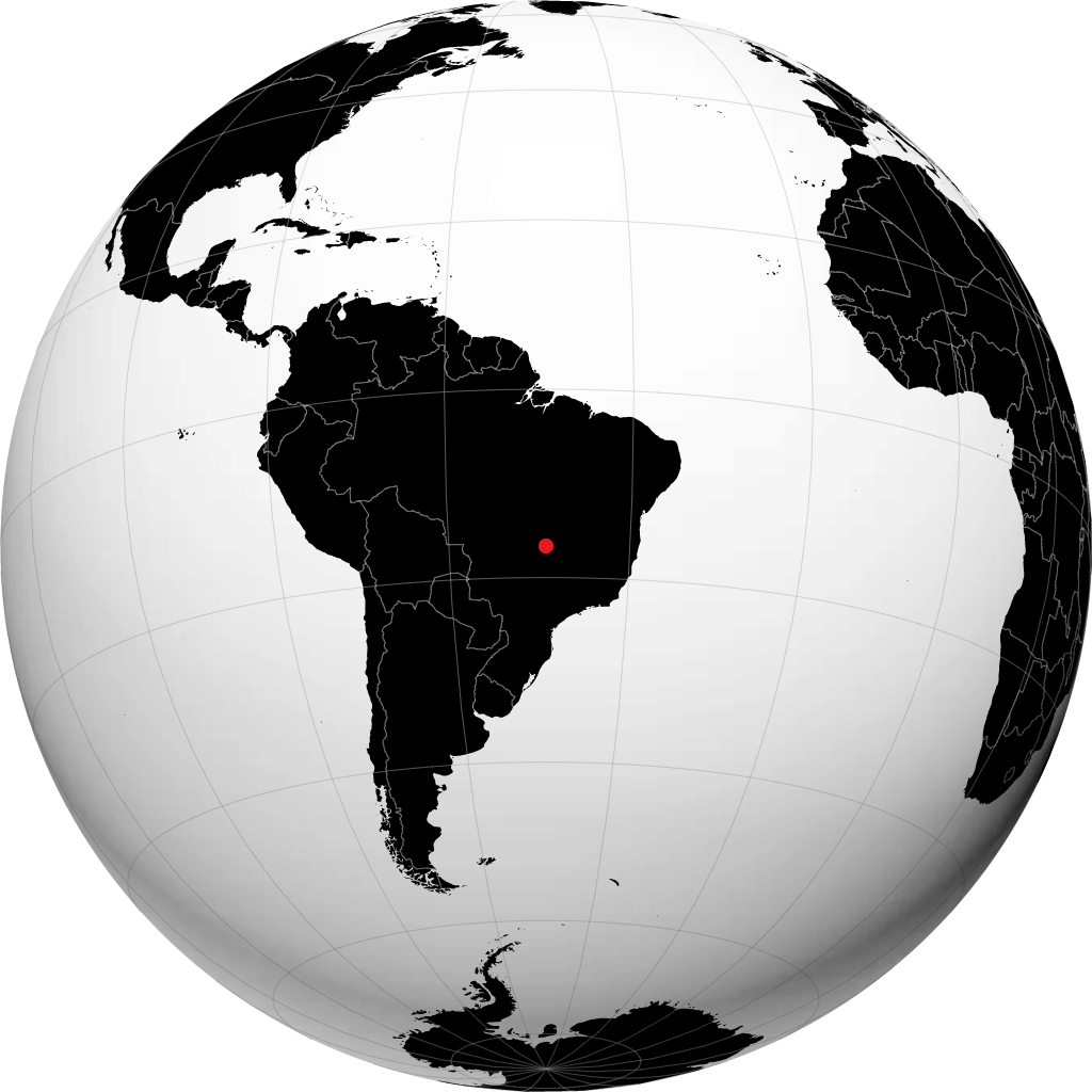 Goiânia kwenye globu