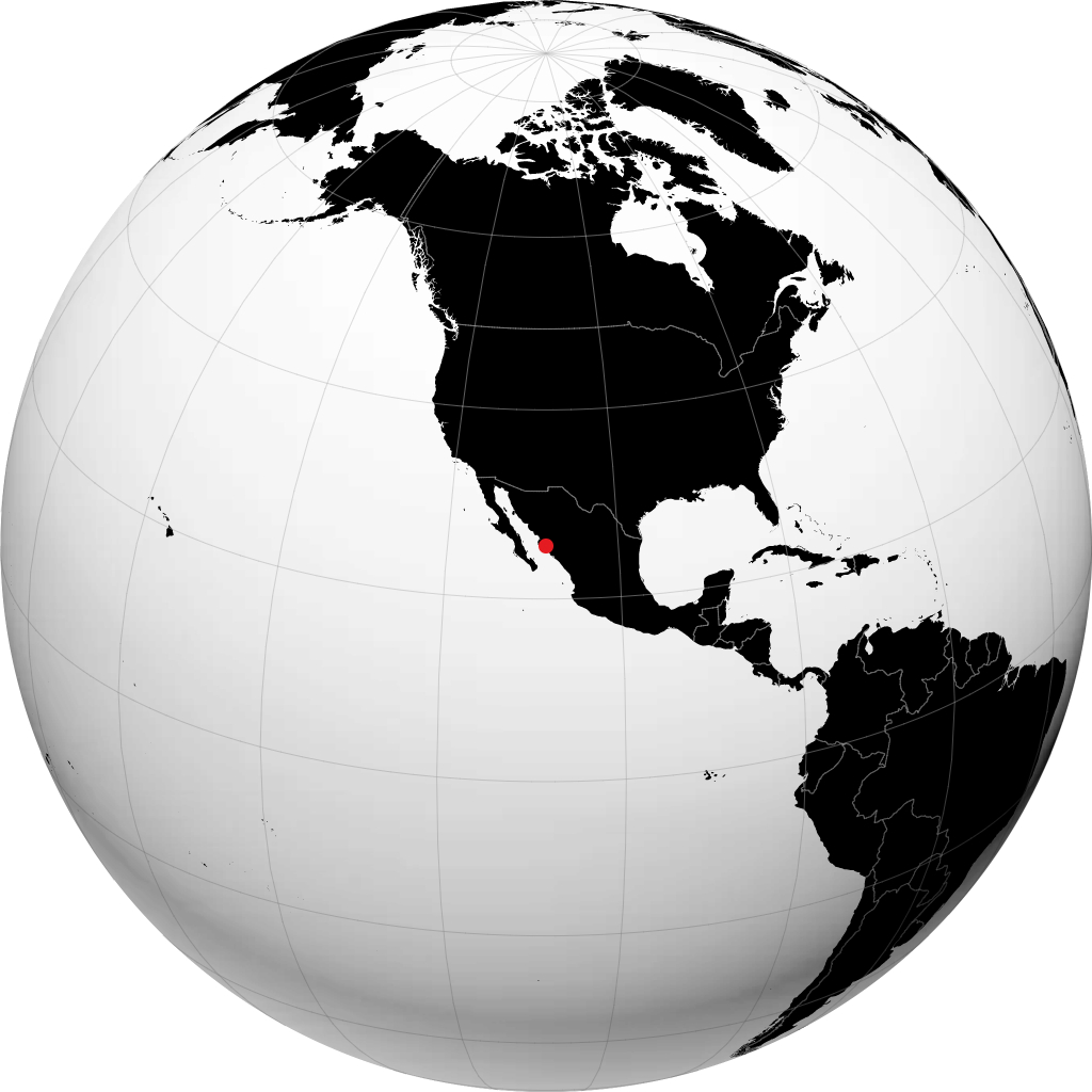 Guasave kwenye globu