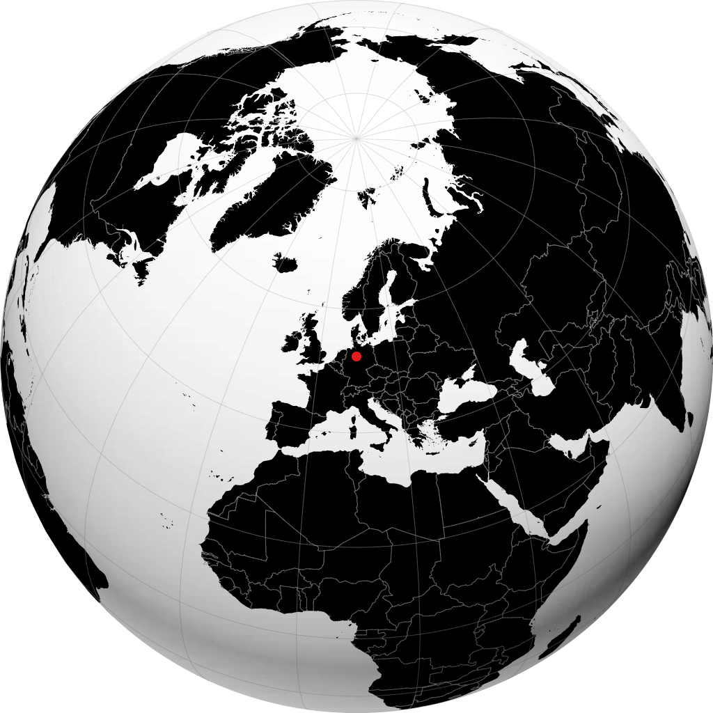 Hanover kwenye globu