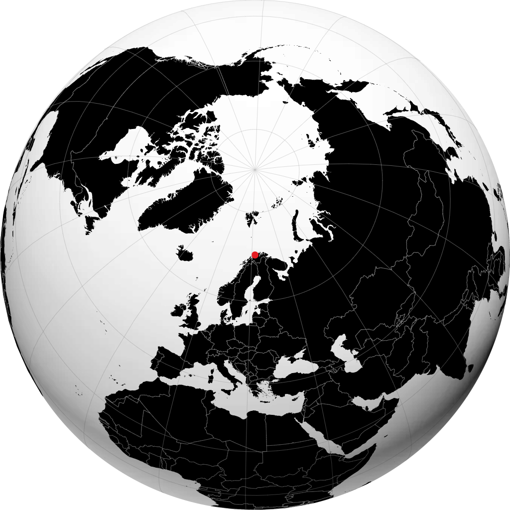Hasvik kwenye globu