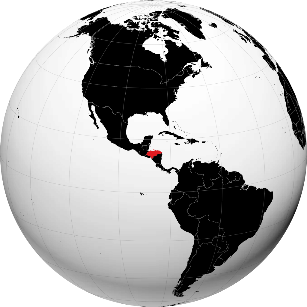 Honduras kwenye globu