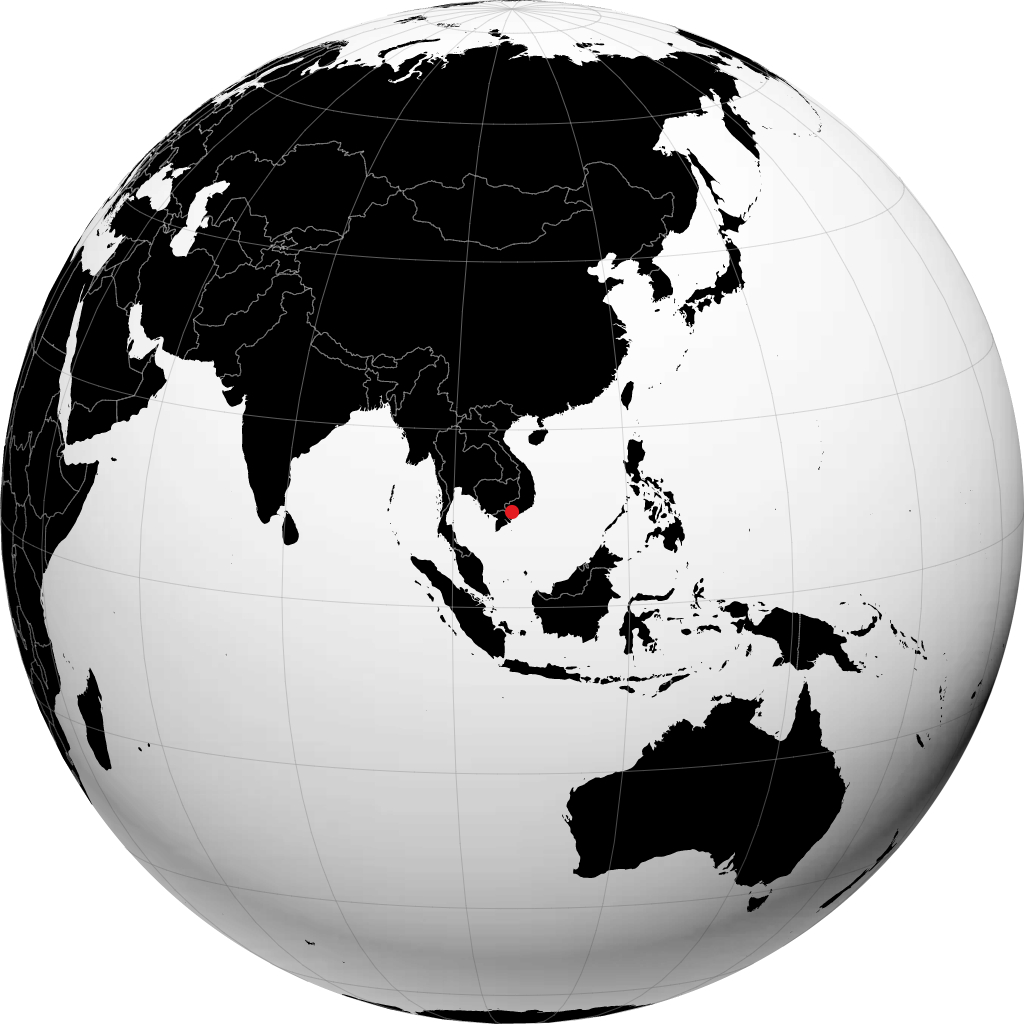 Ho Chi Minh City kwenye globu