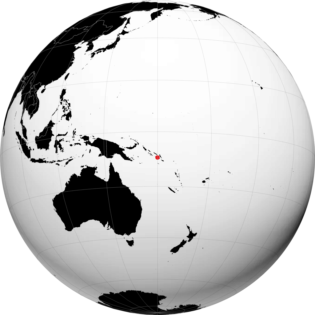 Honiara kwenye globu
