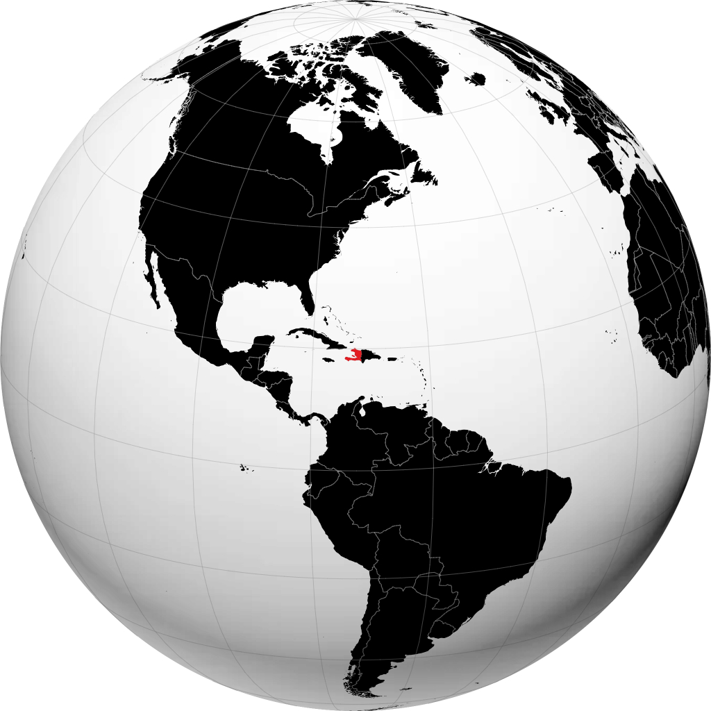 Haiti kwenye globu