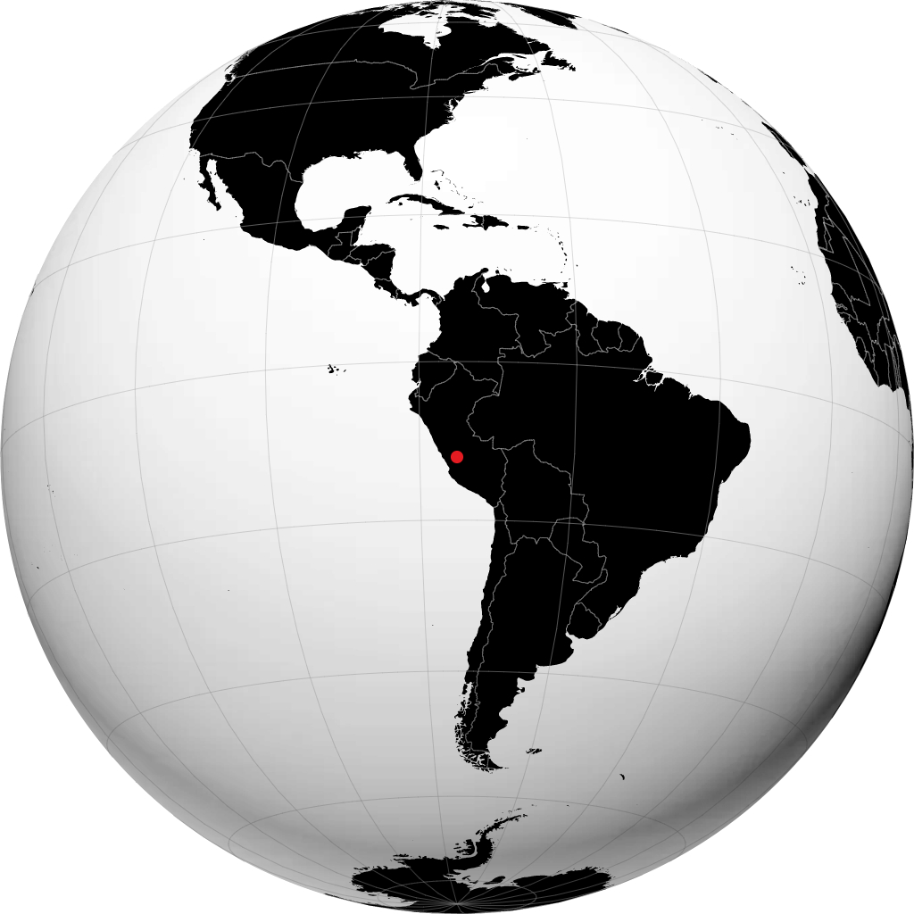 Huancayo kwenye globu