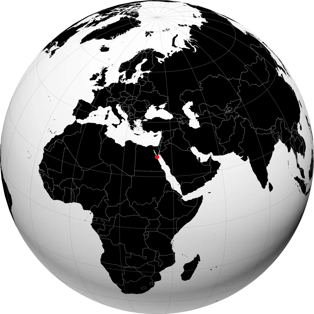 Hurghada kwenye globu