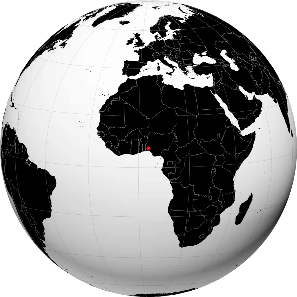 Ibadan kwenye globu