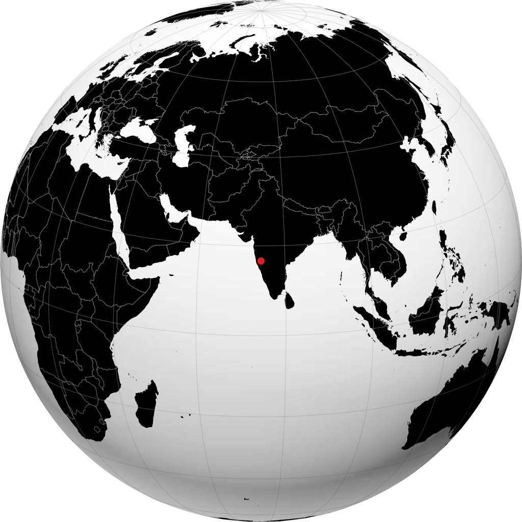 Ichalkaranji kwenye globu