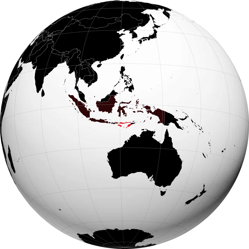 Mkoa wa Nusa Tenggara Timur kwenye globu