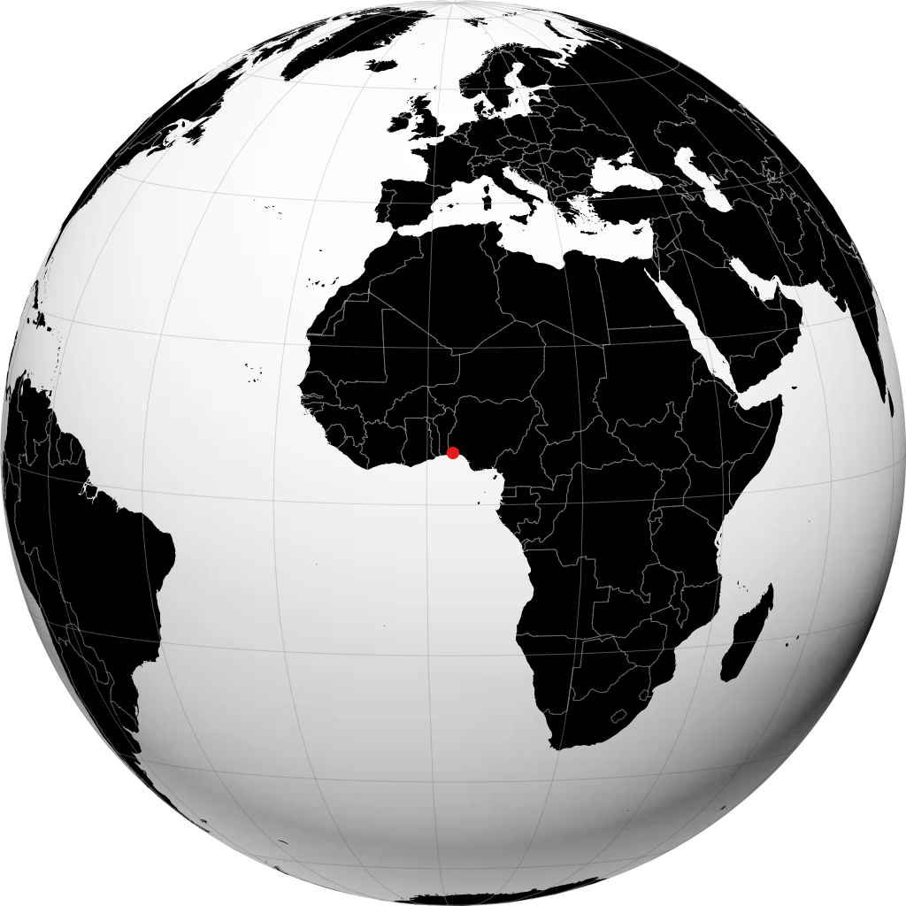 Ikeja kwenye globu