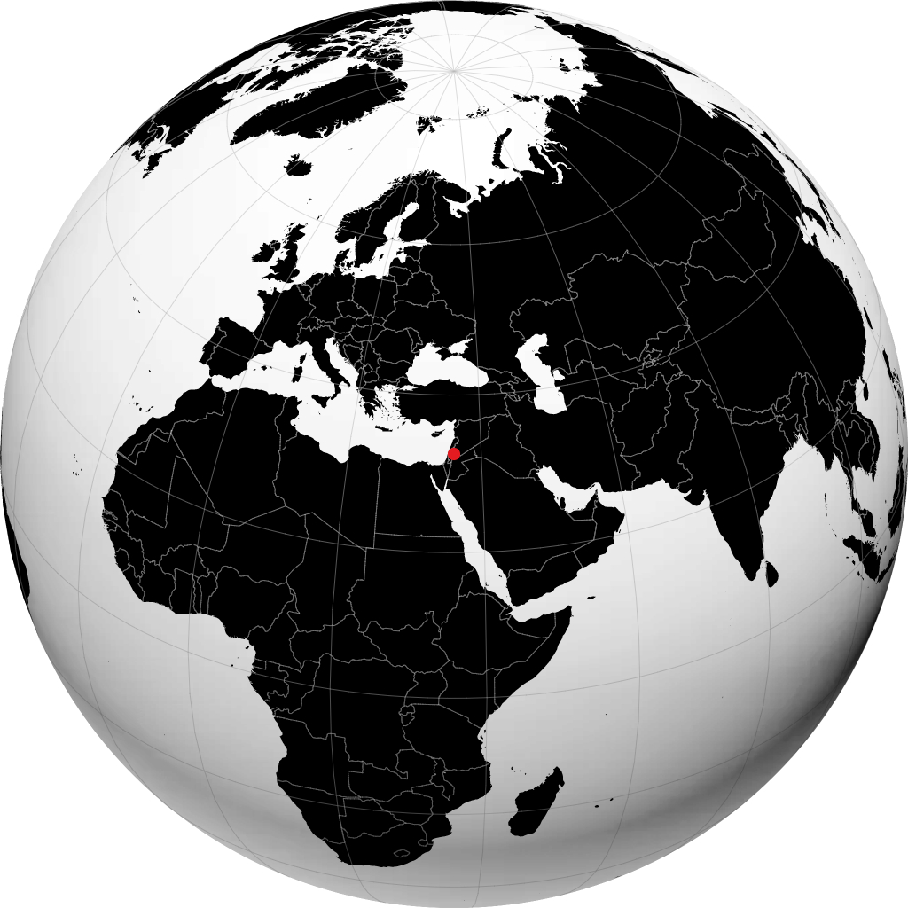 Irbid kwenye globu