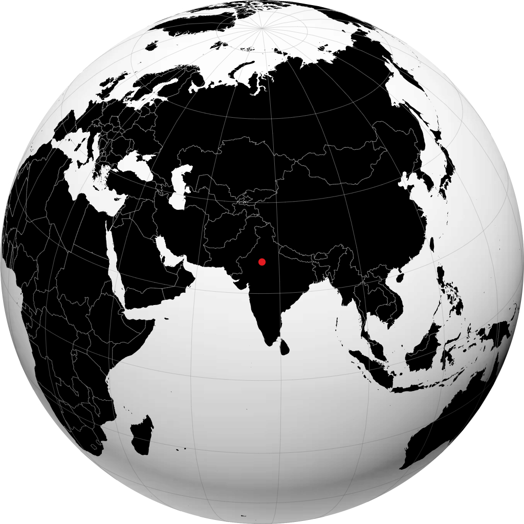 Jaipur kwenye globu