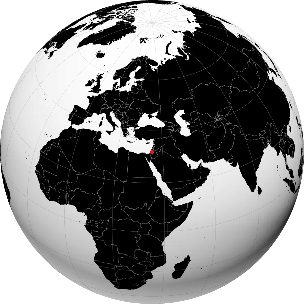 Jerusalem kwenye globu