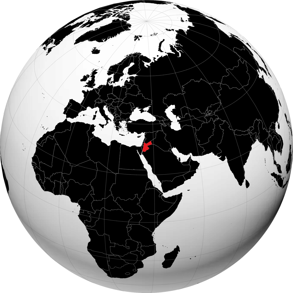 Jordan kwenye globu