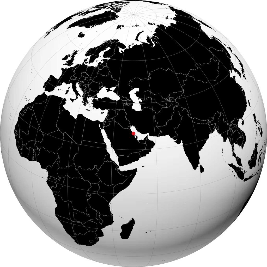 Jubail kwenye globu