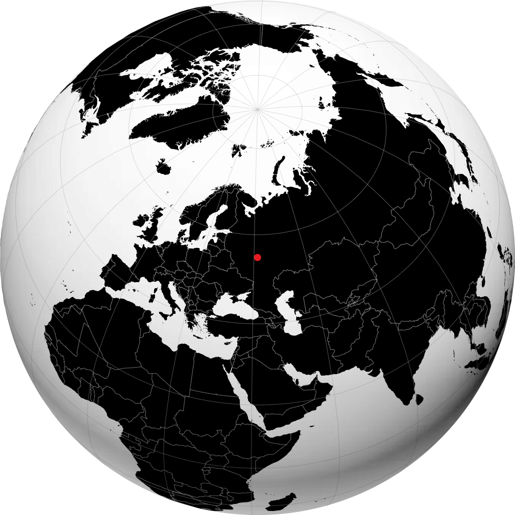 Kasimov kwenye globu
