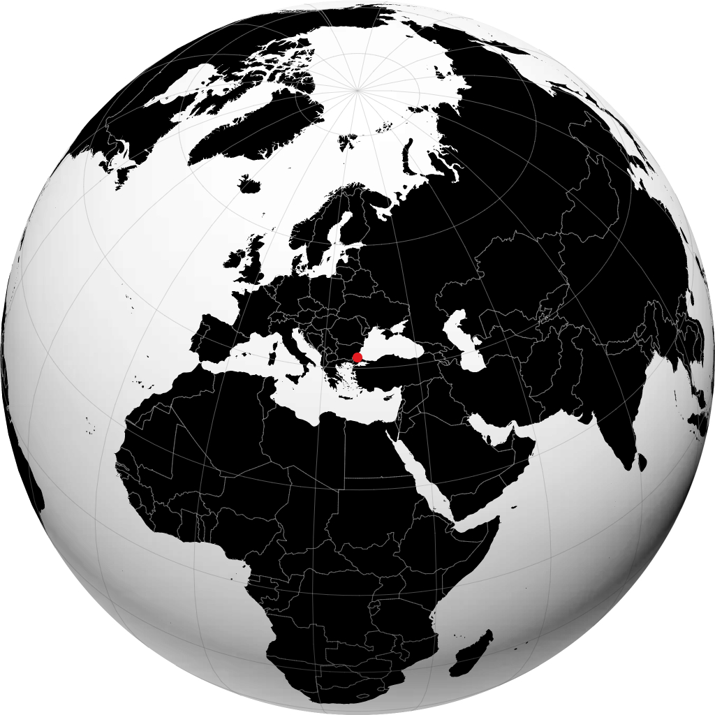 Kırklareli kwenye globu